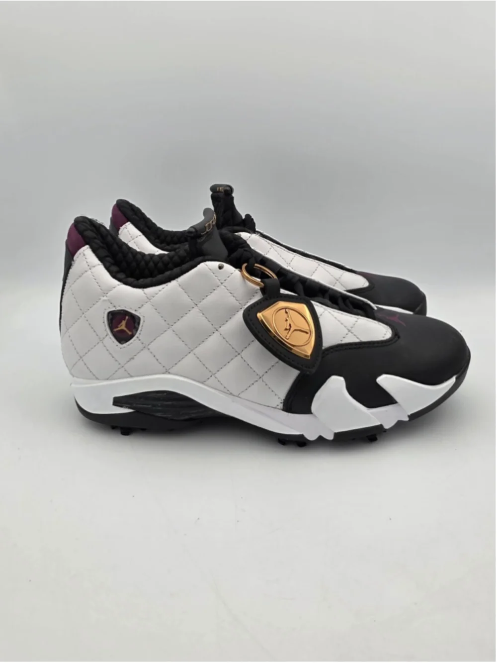 Nike Air Jordan 14 Retro Golf NRG 'Bordeaux' White Black IB1828-100 Men's Sz 8.5